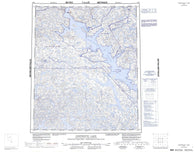 076E Contwoyto Lake Canadian topographic map, 1:250,000 scale