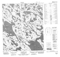 076F03 Ghurka Lake Canadian topographic map, 1:50,000 scale