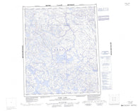 076F Nose Lake Canadian topographic map, 1:250,000 scale