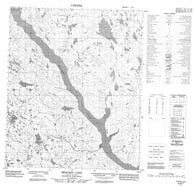 076G07 Beechey Lake Canadian topographic map, 1:50,000 scale