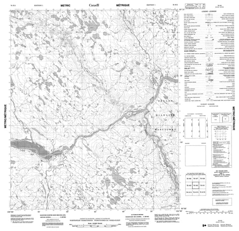 076H02 No Title Canadian topographic map, 1:50,000 scale