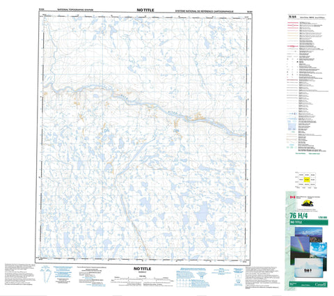 076H04 No Title Canadian topographic map, 1:50,000 scale