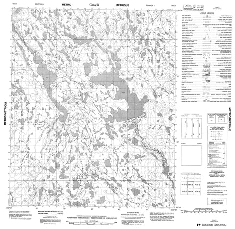 076H05 No Title Canadian topographic map, 1:50,000 scale