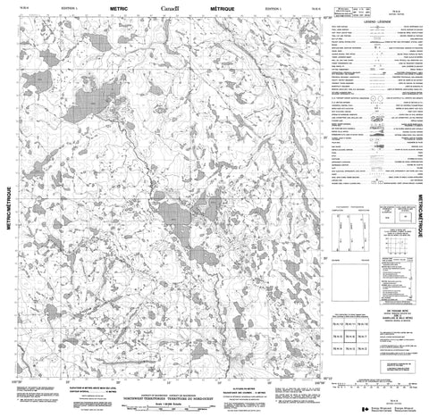 076H06 No Title Canadian topographic map, 1:50,000 scale