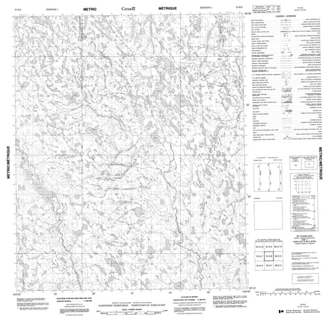 076H08 No Title Canadian topographic map, 1:50,000 scale