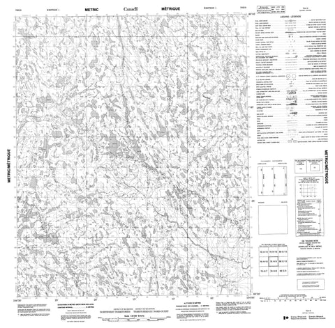 076H09 No Title Canadian topographic map, 1:50,000 scale