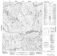 076H13 No Title Canadian topographic map, 1:50,000 scale