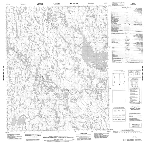 076H16 No Title Canadian topographic map, 1:50,000 scale