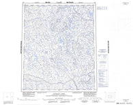 076H Duggan Lake Canadian topographic map, 1:250,000 scale