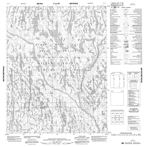 076I15 No Title Canadian topographic map, 1:50,000 scale