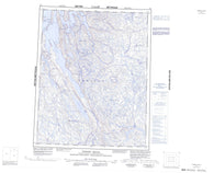 076J Tinney Hills Canadian topographic map, 1:250,000 scale