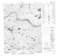 076K05 No Title Canadian topographic map, 1:50,000 scale