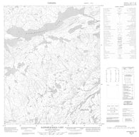 076L02 Kathawachaga Lake Canadian topographic map, 1:50,000 scale