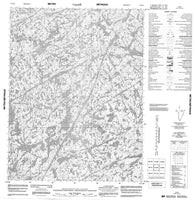 076M04 No Title Canadian topographic map, 1:50,000 scale