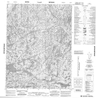 076M05 No Title Canadian topographic map, 1:50,000 scale