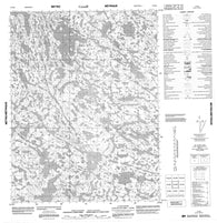 076M08 No Title Canadian topographic map, 1:50,000 scale