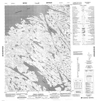 076M16 Inman Harbour Canadian topographic map, 1:50,000 scale