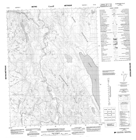 076N02 Wilberforce Falls Canadian topographic map, 1:50,000 scale