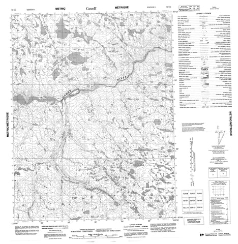 076N04 No Title Canadian topographic map, 1:50,000 scale