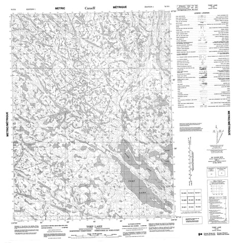 076N05 Torp Lake Canadian topographic map, 1:50,000 scale