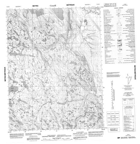 076N06 No Title Canadian topographic map, 1:50,000 scale