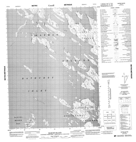 076N14 Marcet Island Canadian topographic map, 1:50,000 scale