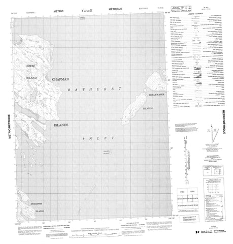 076N15 No Title Canadian topographic map, 1:50,000 scale