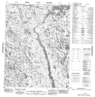 076O01 No Title Canadian topographic map, 1:50,000 scale