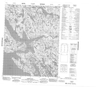 076O03 Gordon Bay Canadian topographic map, 1:50,000 scale