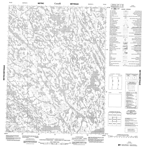 076O08 No Title Canadian topographic map, 1:50,000 scale