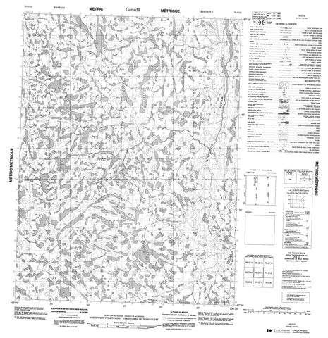 076O10 No Title Canadian topographic map, 1:50,000 scale