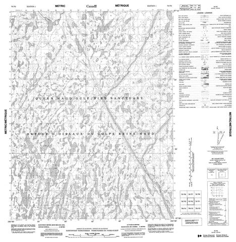 076P02 No Title Canadian topographic map, 1:50,000 scale