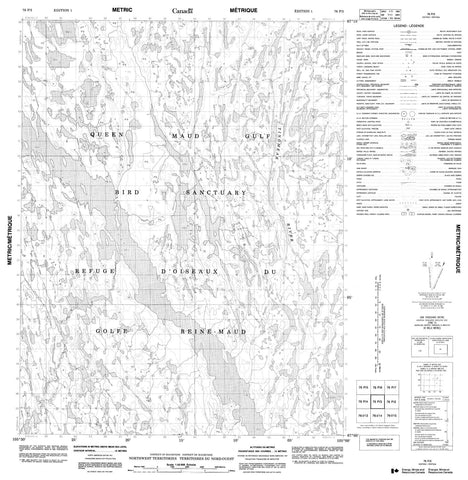 076P03 No Title Canadian topographic map, 1:50,000 scale