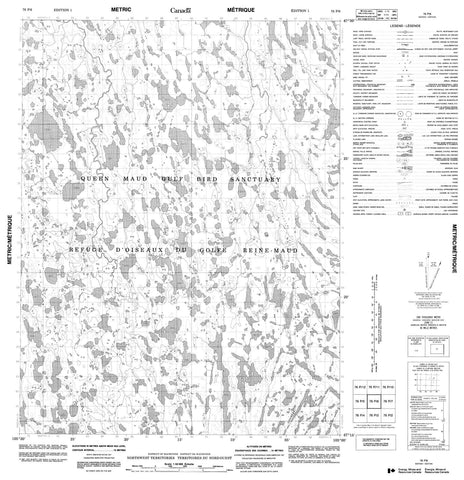 076P06 No Title Canadian topographic map, 1:50,000 scale