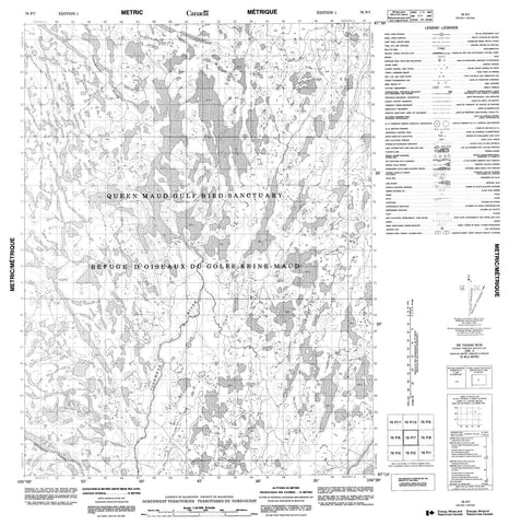 076P07 No Title Canadian topographic map, 1:50,000 scale