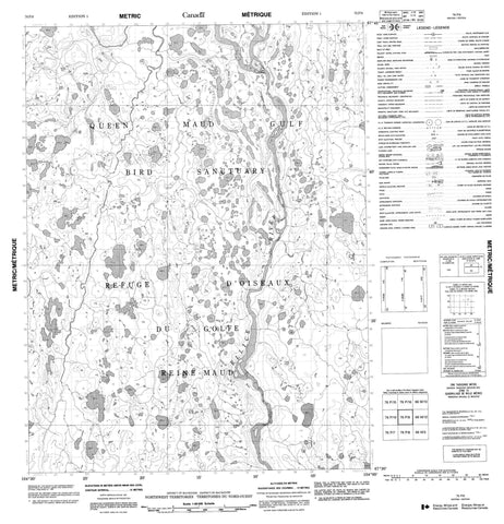 076P09 No Title Canadian topographic map, 1:50,000 scale