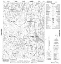 076P14 No Title Canadian topographic map, 1:50,000 scale