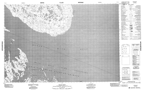 077A08 Dease Point Canadian topographic map, 1:50,000 scale