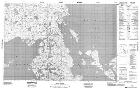 077A10 Minto Islands Canadian topographic map, 1:50,000 scale