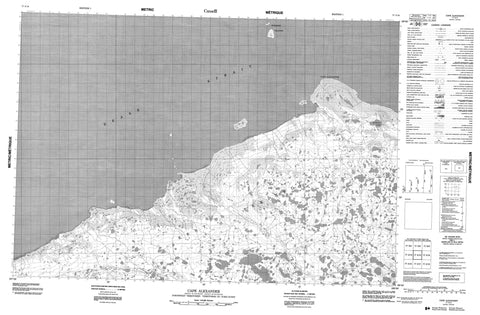 077A14 Cape Alexander Canadian topographic map, 1:50,000 scale