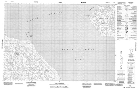 077A15 Cape Colborne Canadian topographic map, 1:50,000 scale