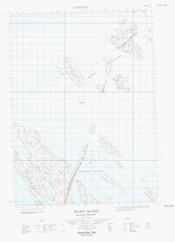 077B02E Wilmot Islands Canadian topographic map, 1:50,000 scale