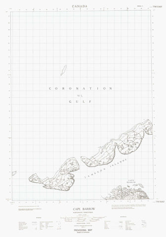 077B03E Cape Barrow Canadian topographic map, 1:50,000 scale