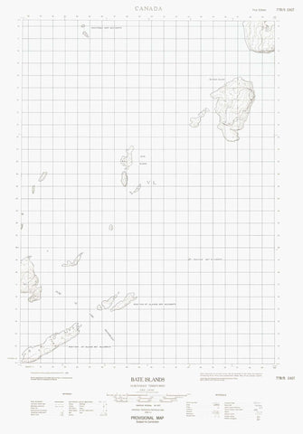 077B05E Bate Islands Canadian topographic map, 1:50,000 scale