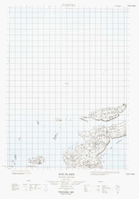 077B05W Bate Islands Canadian topographic map, 1:50,000 scale