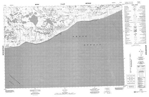 077B10 No Title Canadian topographic map, 1:50,000 scale