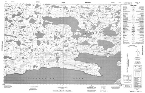 077B12 Johansen Bay Canadian topographic map, 1:50,000 scale