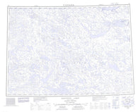 077C Banning Lake Canadian topographic map, 1:250,000 scale