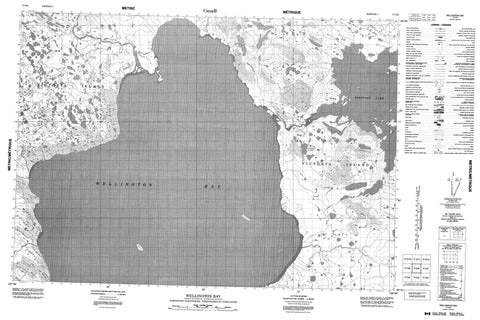 077D06 Wellington Bay Canadian topographic map, 1:50,000 scale