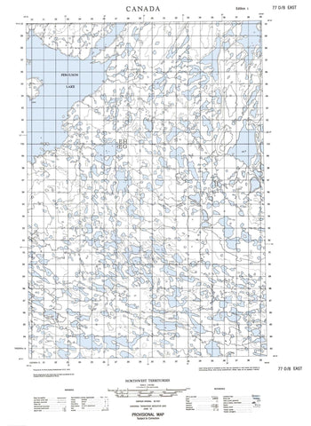 077D08E No Title Canadian topographic map, 1:50,000 scale